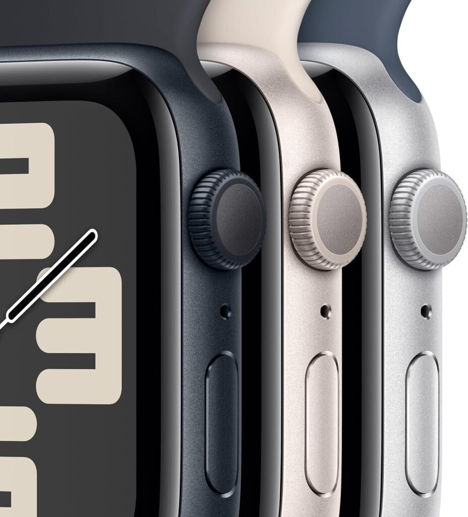 Apple Watch SE (2nd Gen) [GPS 40mm] Smartwatch with Midnight Aluminum Case with Midnight Sport Band S/M. Fitness  Sleep Tracker, Crash Detection, Heart Rate Monitor