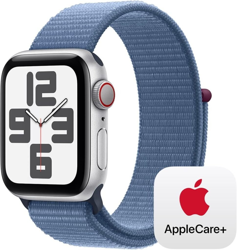 Apple Watch SE (2nd Gen) [GPS + Cellular 40mm] Smartwatch with Starlight Aluminum Case with Starlight Sport Band S/M. Fitness  Sleep Tracker, Crash Detection, Heart Rate Monitor