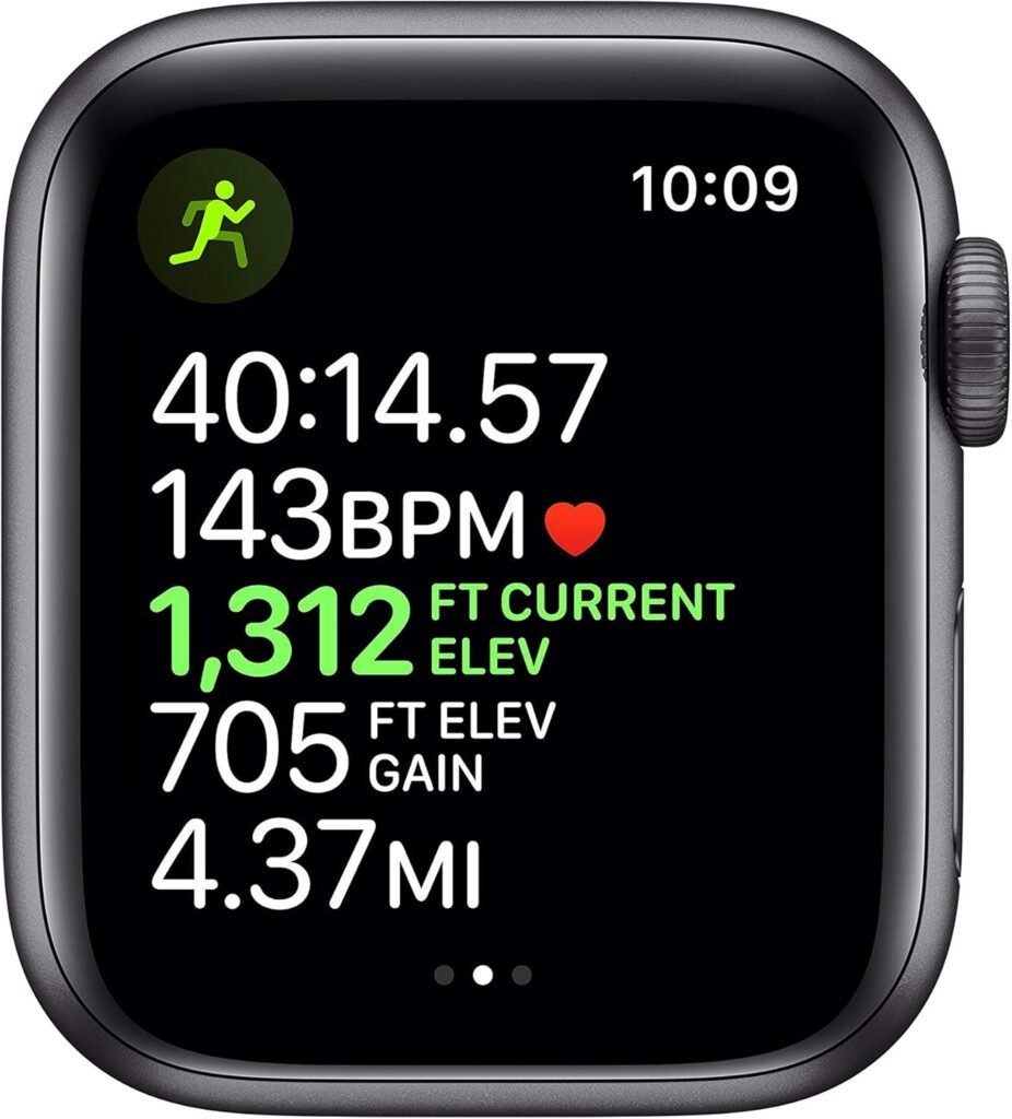 Apple Watch Series 5 (GPS, 40MM) - Silver Aluminum Case with White Sport Band (Renewed)