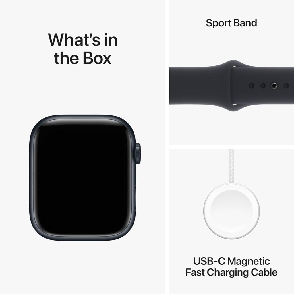Apple Watch Series 9 [GPS + Cellular 45mm] Smartwatch with Starlight Aluminum Case with Starlight Sport Loop. Fitness Tracker, ECG Apps, Always-On Retina Display, Carbon Neutral