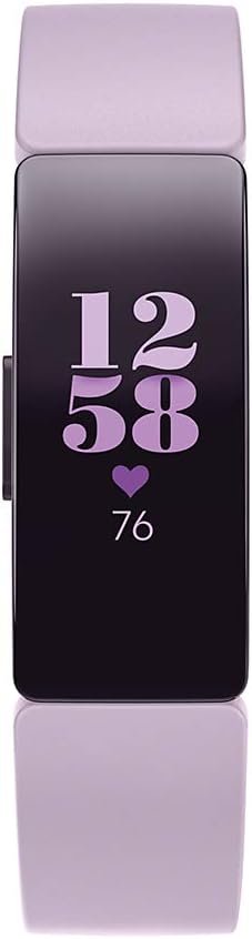 Fitbit Inspire HR Heart Rate and Fitness Tracker, One Size (S and L Bands Included), 1 Count