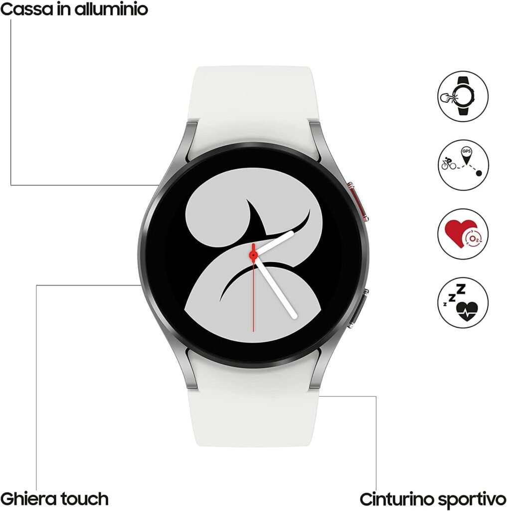 SAMSUNG Galaxy Watch 4 40mm Smartwatch with ECG Monitor Tracker for Health, Fitness, Running, Sleep Cycles, GPS Fall Detection, Bluetooth, US Version, SM-R860NZDAXAA, Pink Gold
