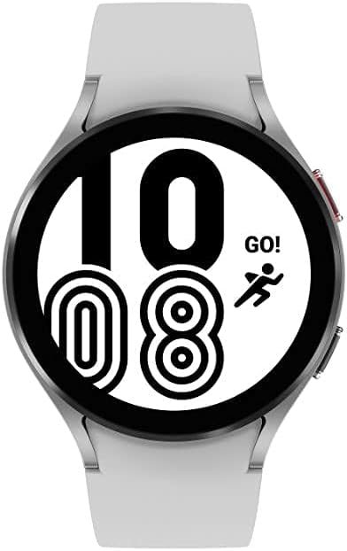 Samsung Galaxy Watch 4 Bluetooth  GPS Smartwatch, 44mm - Silver (Renewed)