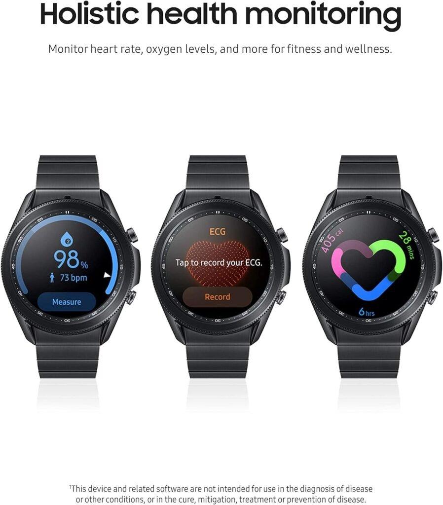 Samsung - Galaxy Watch3 R840U Titanium Smartwatch 45mm GPS Only (Renewed)